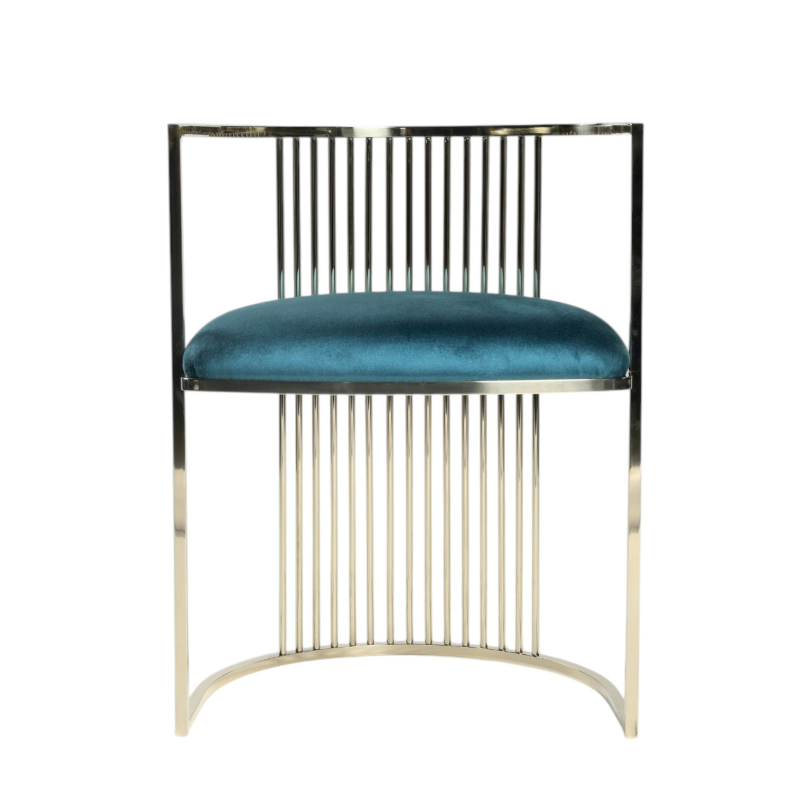 Galbiati Fratelli Aura chair, brass frame Italian design