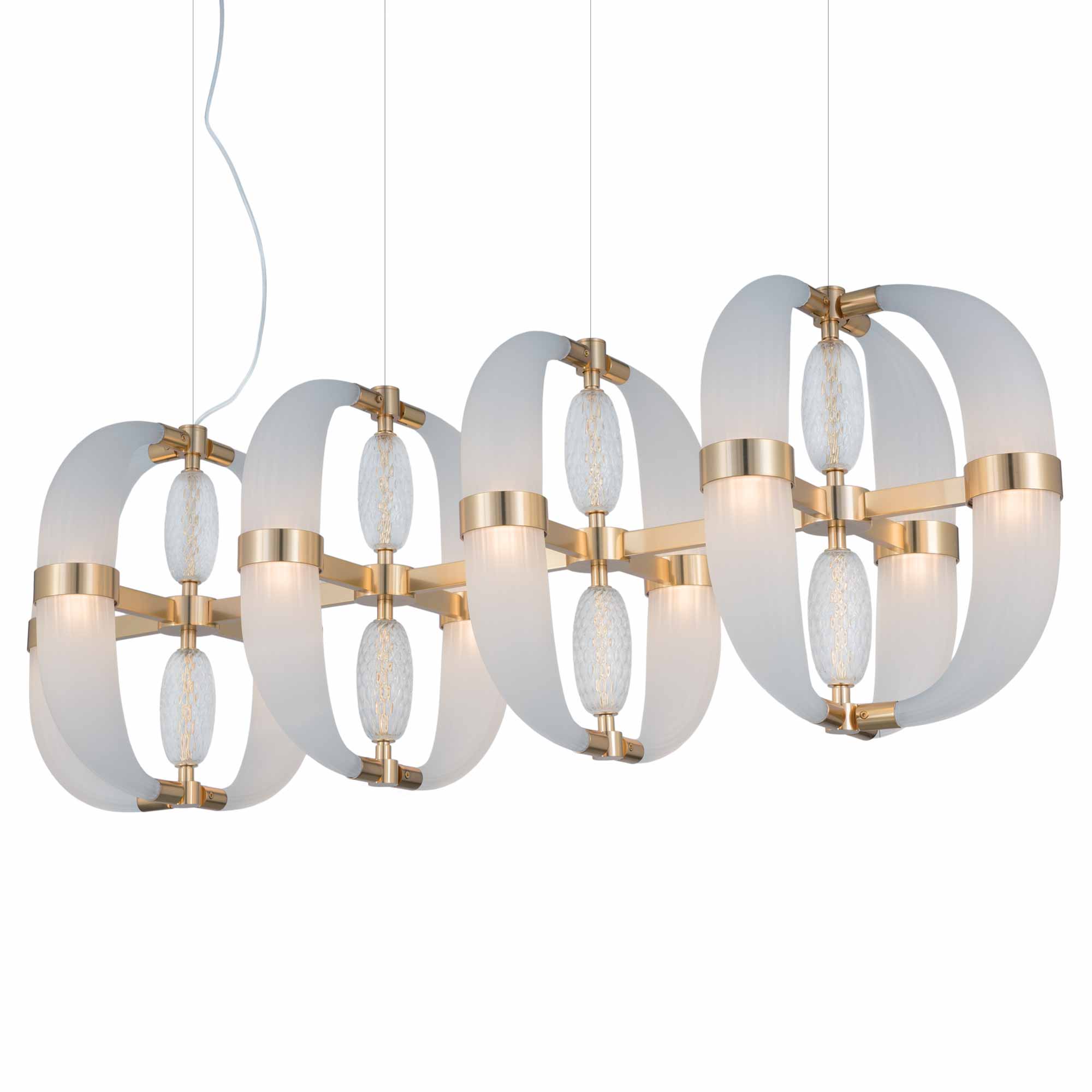 Patrizia Garganti Coup de Foudre hand-blown glass chandelier for high-end interiors