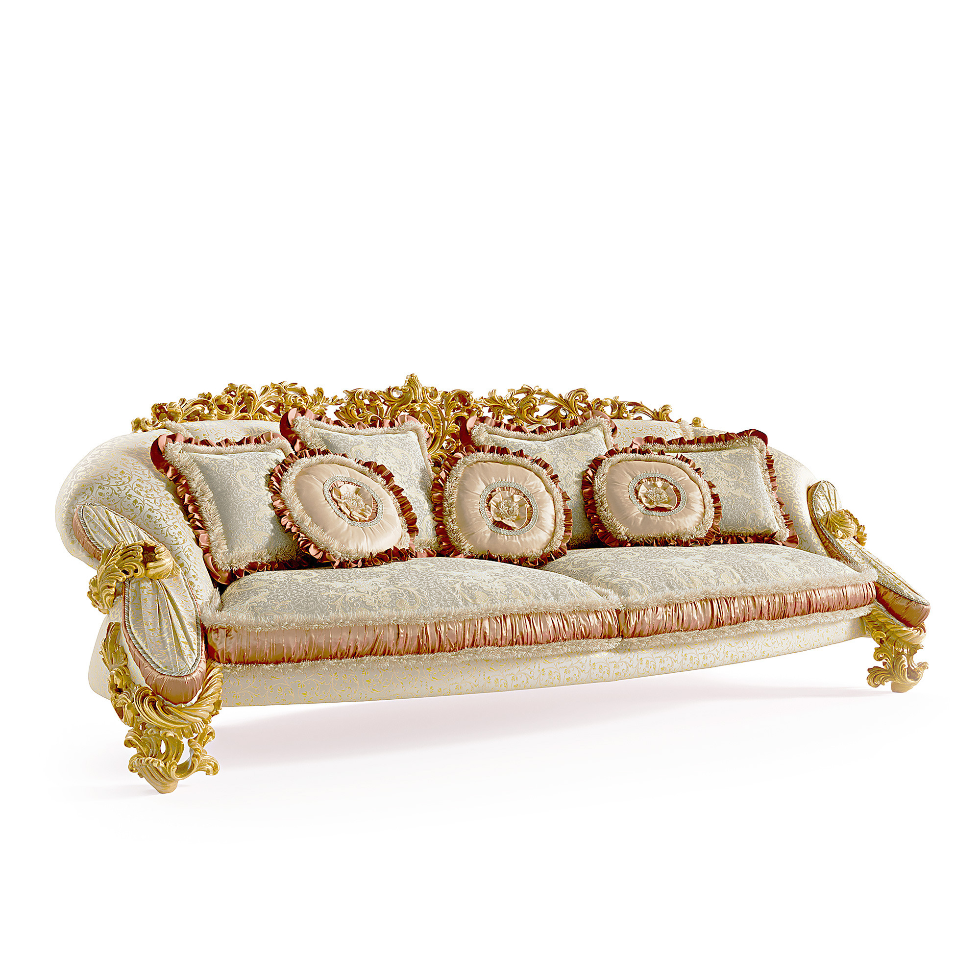 Riva Mobili D'Arte 3 Seater Sofa in Fabric Grand Lux, Comacina Collection luxury Italian sofa