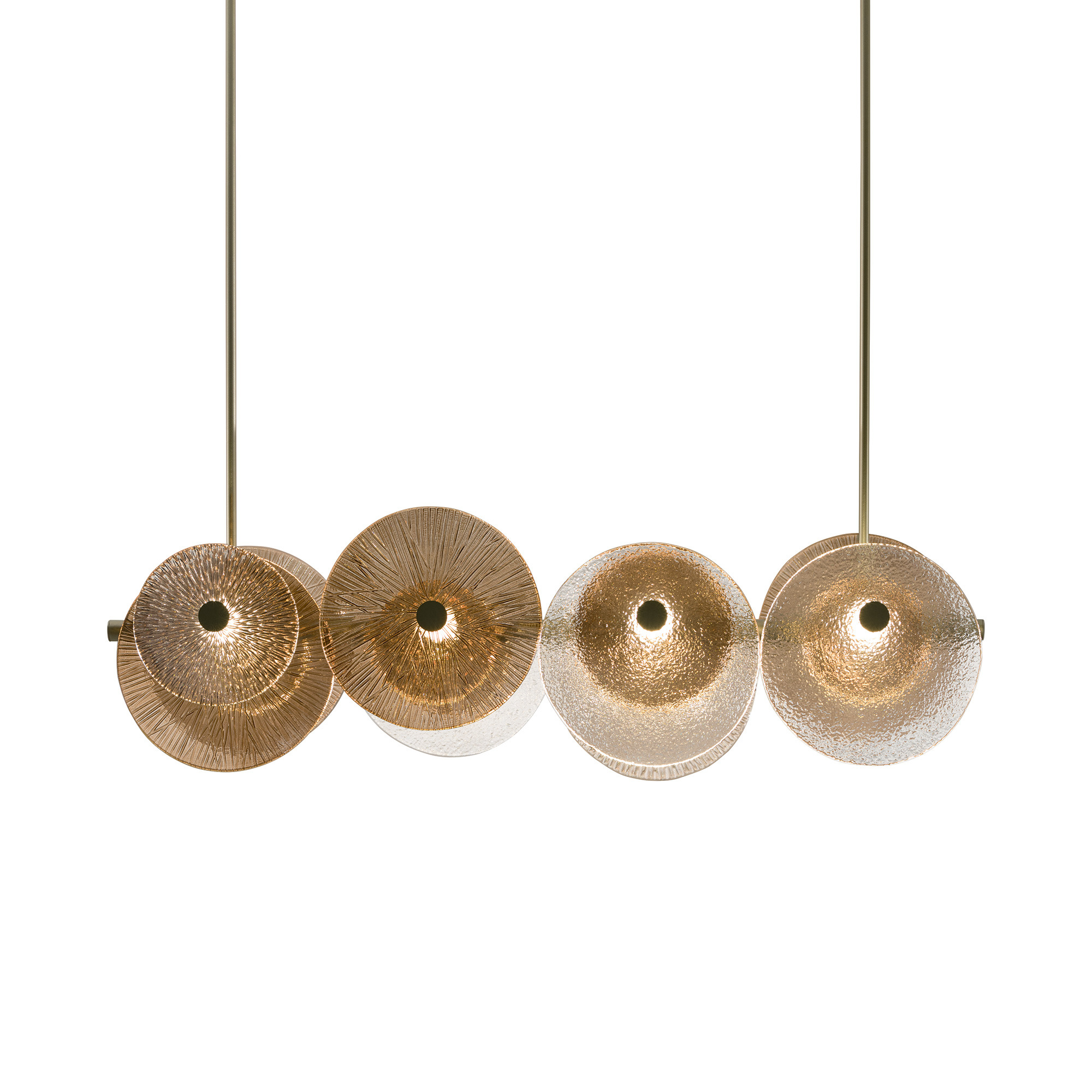 Sicis Andromeda Chandelier, sculptural glass and bronze ceiling light by Italian luxury lighting designers