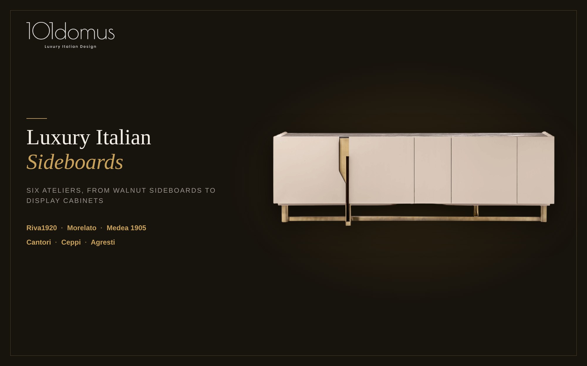Luxury Italian Sideboards, Bookcases and Display Cabinets: Six Ateliers