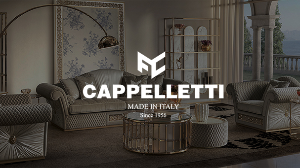 Розкішні меблі Cappelletti – Класичні вироби Made in Italy з вишуканим оздобленням та золотими деталями, доступно на 101Domus