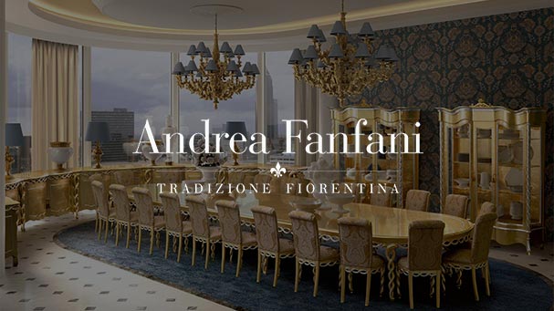 Роскошная классическая мебель Andrea Fanfani – Барокко в стиле Made in Italy с ручной отделкой из золоченого листа, доступно на 101domus