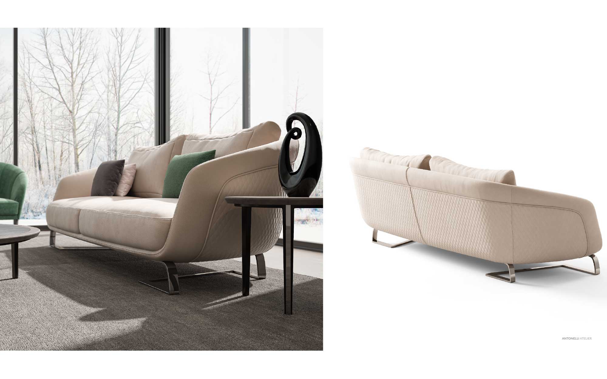 Компактный диван и круглый столик от Antonelli Atelier – 101DOMUS