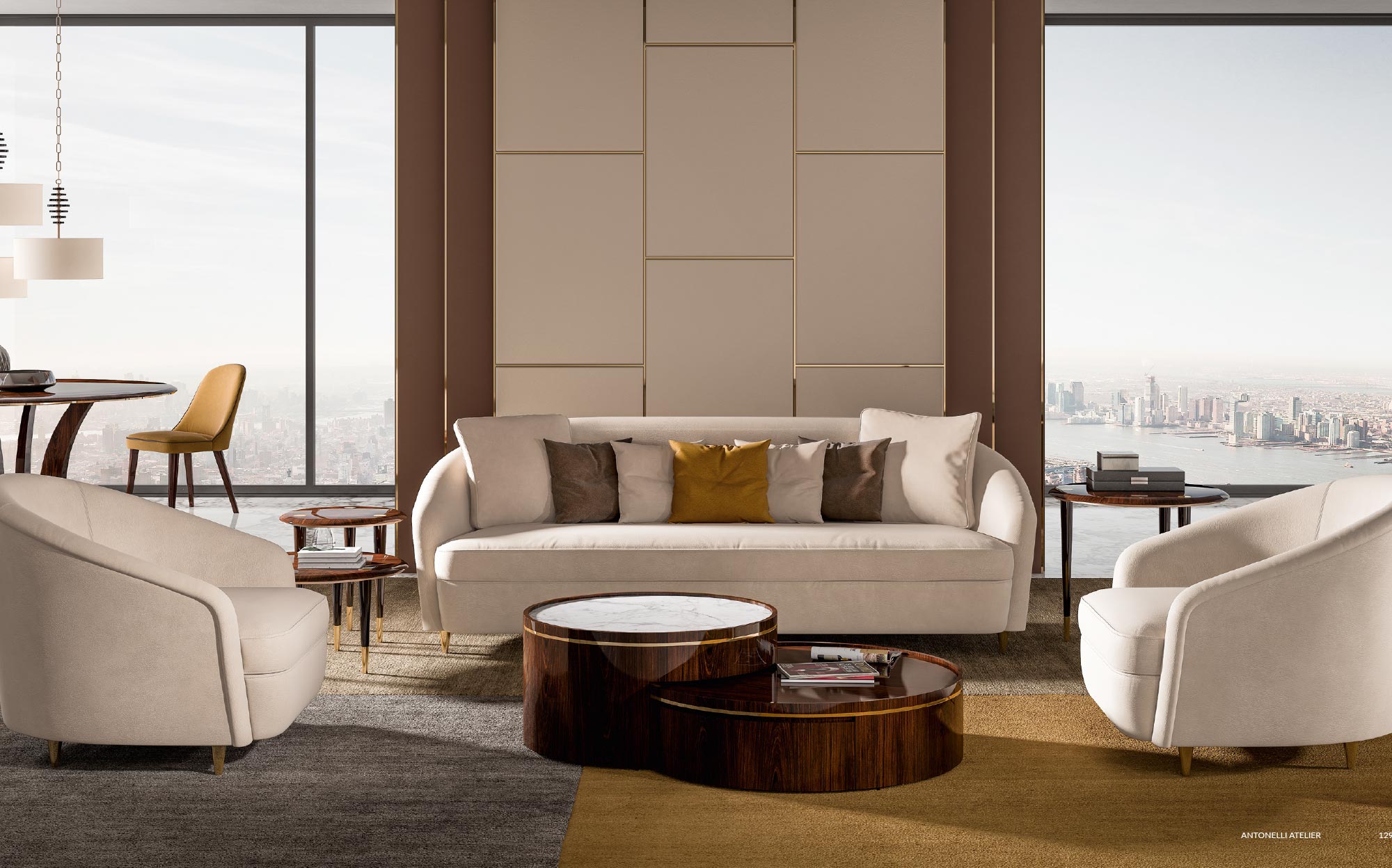 Современная лаунж-зона с креслами и журнальными столиками – Antonelli Atelier | 101DOMUS