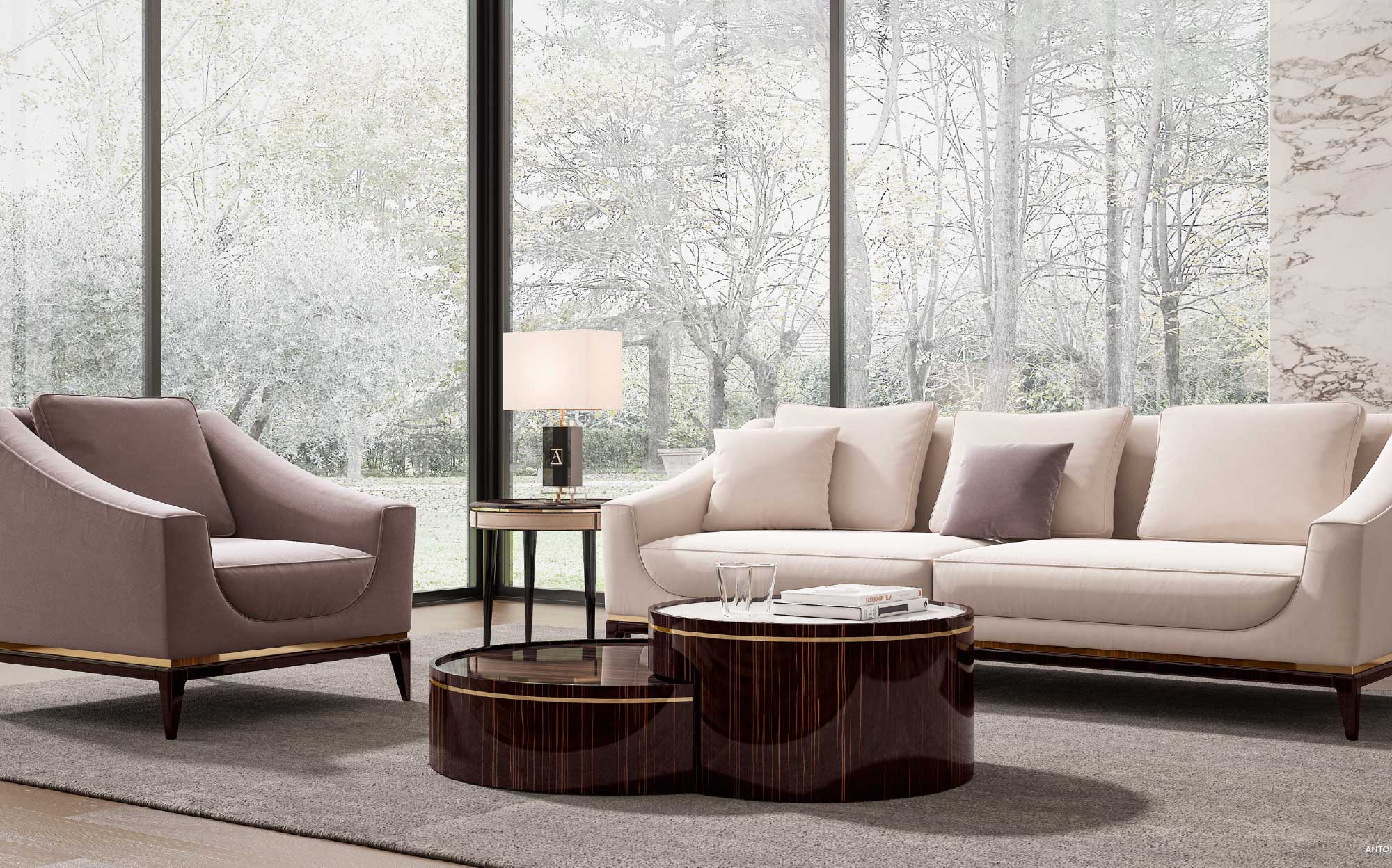  Интерьер с пастельной мебелью от Antonelli Atelier – 101DOMUS