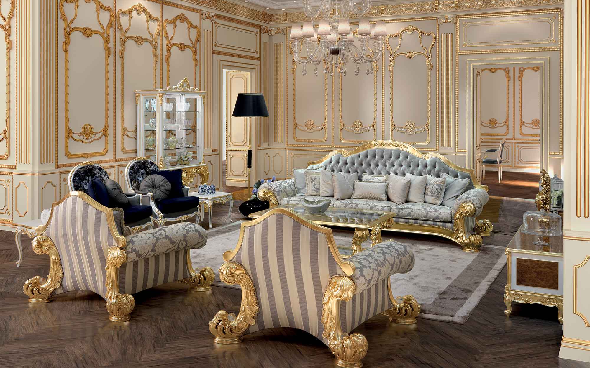 Простора класична зона відпочинку з меблями Asnaghi Interiors — 101DOMUS