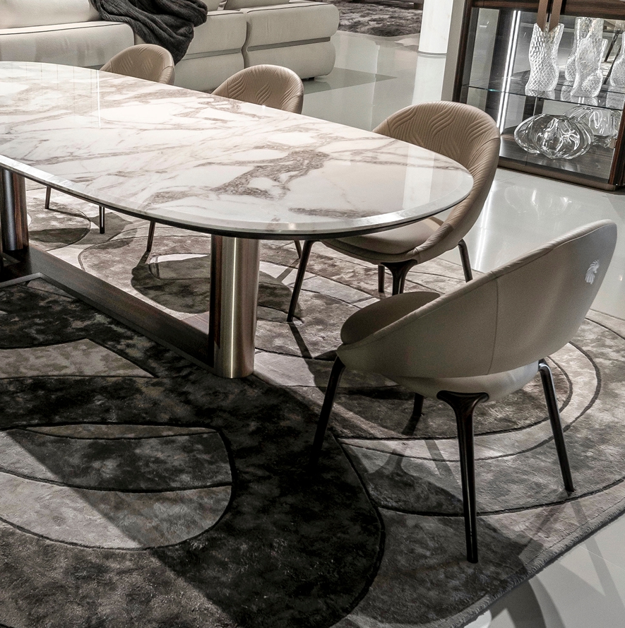 Giorgio Collection – refined materials meet modern luxury Dining area with Giorgio Collection furniture and polished surface details